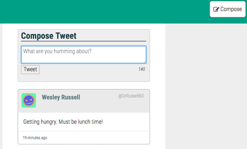 Tweeter: A Simple, Single-Page Twitter Clone